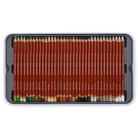 Foto ilustrativa Lápis de Cor Permanente Drawing 72 Cores Estojo Lata