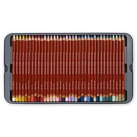 Foto ilustrativa Lápis de Cor Permanente Drawing 72 Cores Estojo Lata