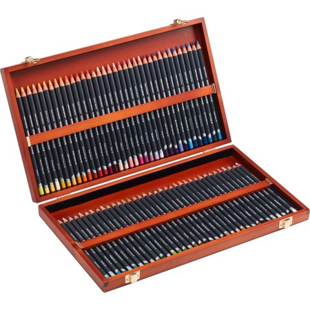 Foto ilustrativa Lápis de Cor Permanente Procolour 72 Cores Estojo Madeira