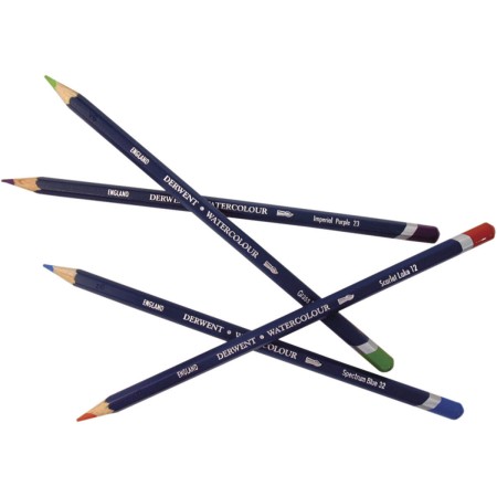 Foto ilustrativa Lápis de Cor Watercolour 72 Cores Estojo Lata