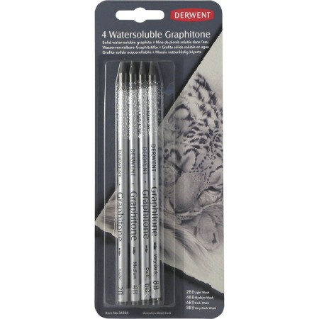 Foto ilustrativa Lápis Integral Graphitone 2B, 4B, 6B e 8B Blister