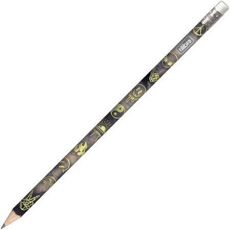 Foto ilustrativa Lápis Preto Redondo com Borracha N.2 Hype