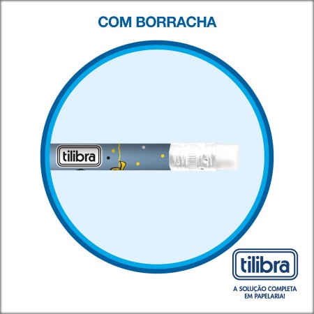 Foto ilustrativa Lápis Preto Redondo com Borracha N.2 Snoopy - Blister com 4 Unidades