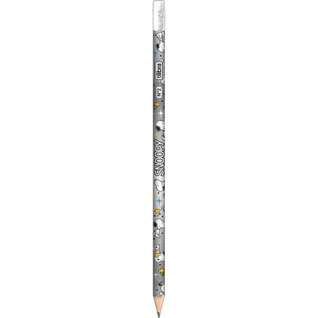 その他 Snoopy (Charcoal) Lápis Preto Redondo com Borracha N.2 Snoopy - Sortidos - Snoopy