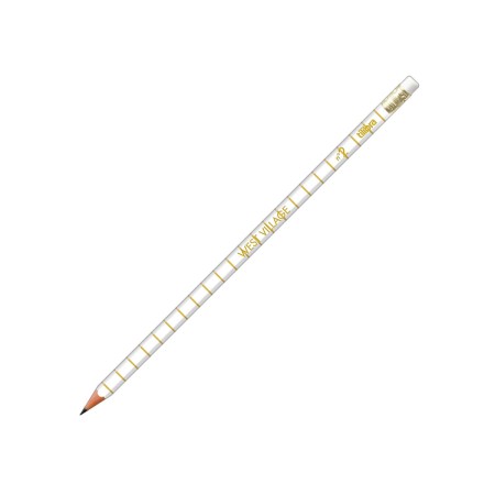 Foto ilustrativa Lápis Preto Sextavado com Borracha N.2 West Village Branco