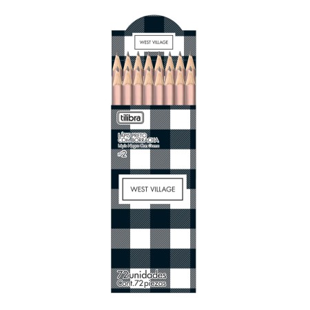 Foto ilustrativa Lápis Preto Sextavado com Borracha N.2 West Village Rose (Caixa com 72 unidades)