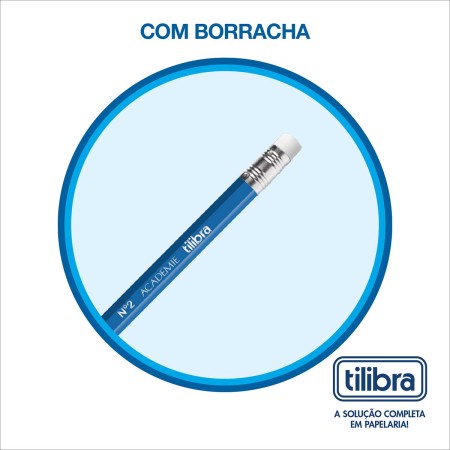 Lápis Preto Sextavado Nº2 D+ - Blister com 4 Unidades - Tilibra