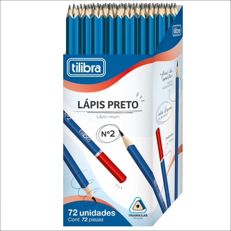 Foto ilustrativa Lápis Preto Triangular N.2