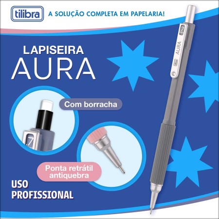 Foto ilustrativa Lapiseira 0.7mm Aura - Sortido