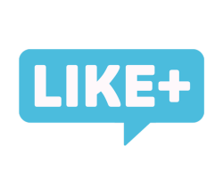 Logo da marca Like+