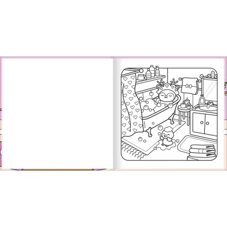 Foto ilustrativa Livro Colorir Relax Life 46 Folhas