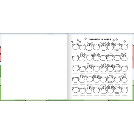 Foto ilustrativa Livro Colorir Relax Seasons 46 Folhas