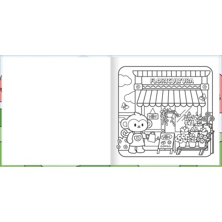 Foto ilustrativa Livro Colorir Relax Seasons 46 Folhas