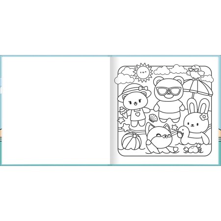 Foto ilustrativa Livro Colorir Relax Seasons 46 Folhas