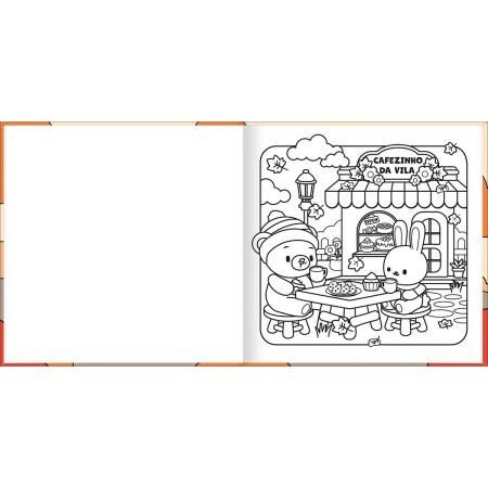 Foto ilustrativa Livro Colorir Relax Seasons 46 Folhas