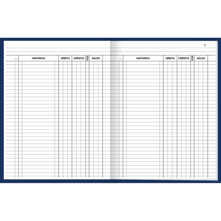 Foto ilustrativa Livro Conta Corrente Capa Dura Grande 50fls