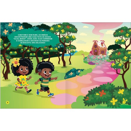 Foto ilustrativa Livro de História 1/4 João e Maria 8 Folhas