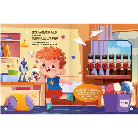 Foto ilustrativa Livro de História Era Uma Soldadinho de Chumbo 8 Folhas