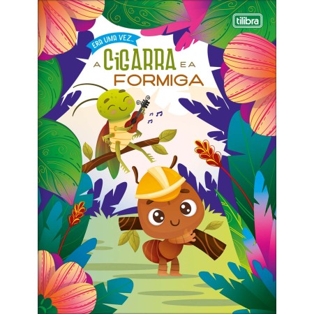 Foto ilustrativa Livro de História Era Uma Vez A Cigarra e a Formiga 8 Folhas