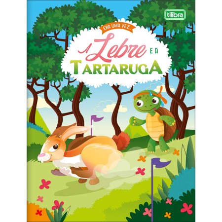 Foto ilustrativa Livro de História Era Uma Vez A Tartaruga e a Lebre 8 Folhas