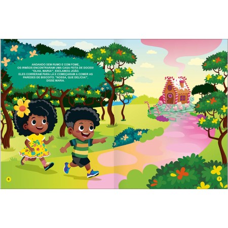 Foto ilustrativa Livro de História Era Uma Vez João e Maria 8 Folhas