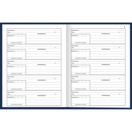 Foto ilustrativa Livro Protocolo de Correspondência 52 Folhas