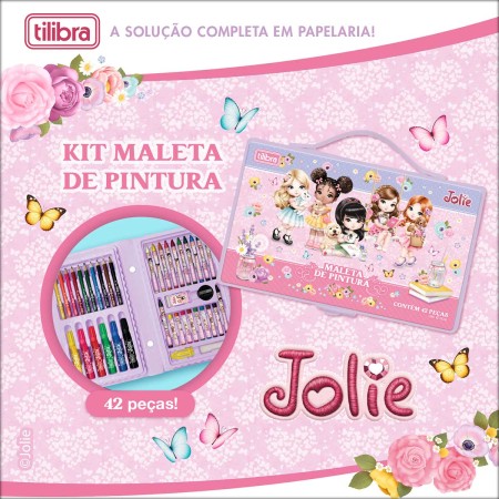 Foto ilustrativa Maleta de Pintura Infantil Jolie 42 Peças