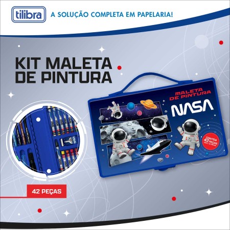 Foto ilustrativa Maleta de Pintura Infantil Nasa 42 Peças