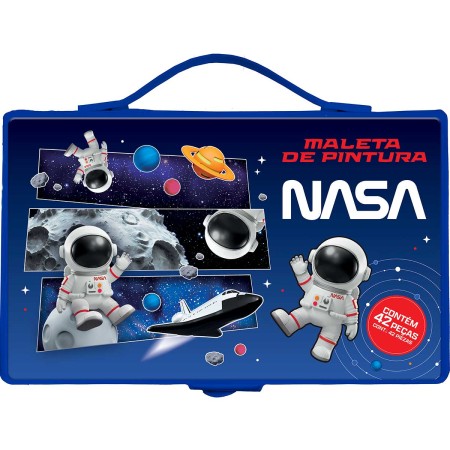 Foto ilustrativa Maleta de Pintura Infantil Nasa 42 Peças