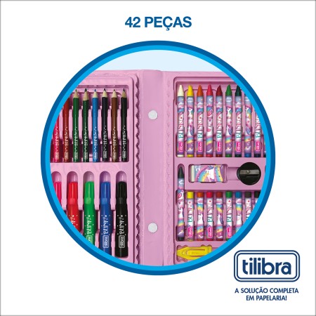 Foto ilustrativa Maleta de Pintura Infantil Unicórnio 42 Peças
