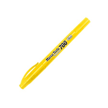 Foto ilustrativa Marca-Texto 700 Ponta Dupla Amarelo