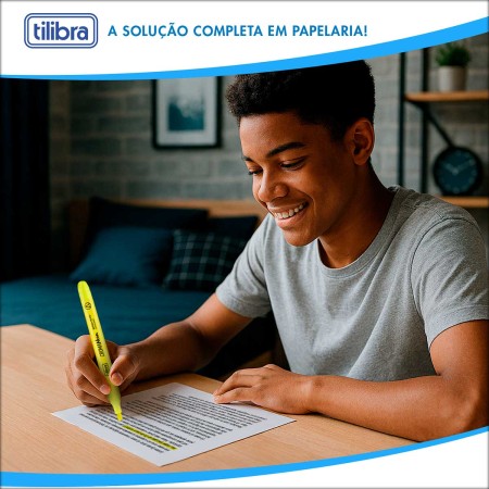 Foto ilustrativa Marca Texto Croma Amarelo Neon