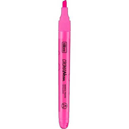 Foto ilustrativa Marca Texto Croma Rosa Neon
