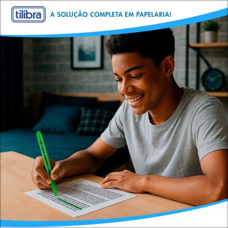 Foto ilustrativa Marca Texto Croma Verde Neon
