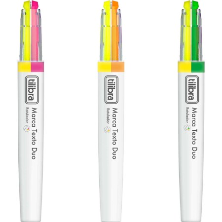 Foto ilustrativa Marca Texto Duo - Duas Cores, Uma Ponta - Sortido
