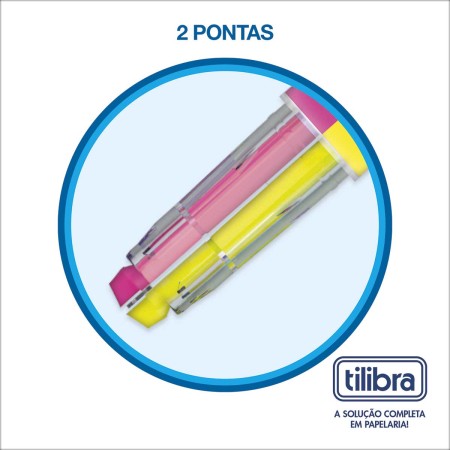 Foto ilustrativa Marca Texto Duo - Duas Cores, Uma Ponta - Sortido