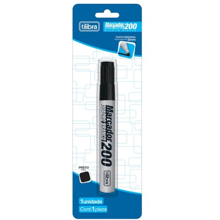 Foto ilustrativa Marcador para Quadro Branco 200 Preto - Blister com 1 unidade