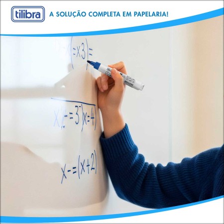 Foto ilustrativa Marcador para Quadro Branco Recarregável EverMark Azul