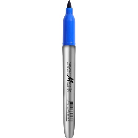 Foto ilustrativa Marcador Permanente Fino EverMark Azul