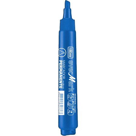 Foto ilustrativa Marcador Permanente Recarregável EverMark Azul
