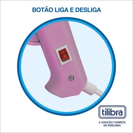 Foto ilustrativa Mini Pistola para Cola Quente APL11 Rosa