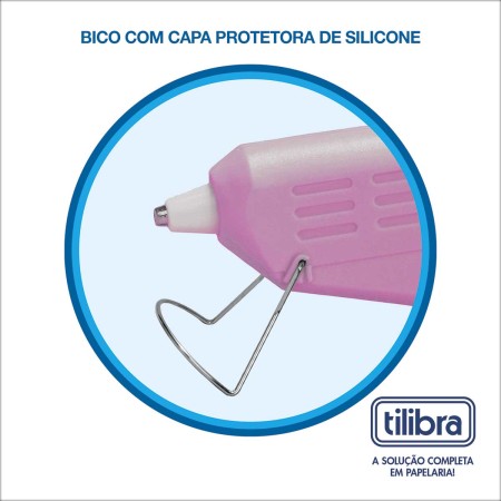 Foto ilustrativa Mini Pistola para Cola Quente APL11 Rosa