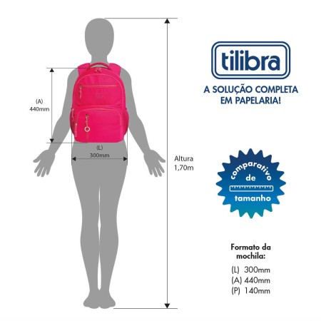 Foto ilustrativa Mochila Class Lisa MoodPack - Rosa