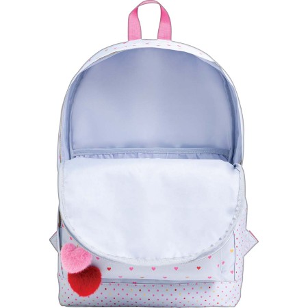 Foto ilustrativa Mochila de Costas Académie Coração Metalizado Azul