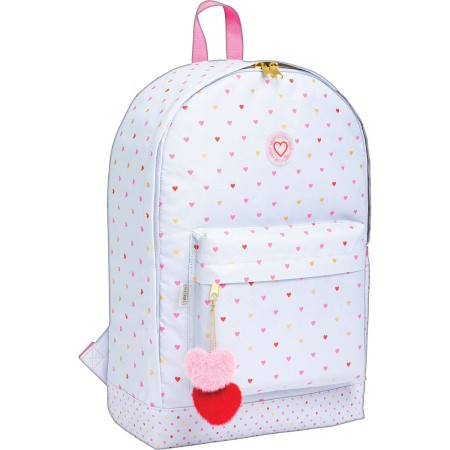 Foto ilustrativa Mochila de Costas Académie Coração Metalizado Azul