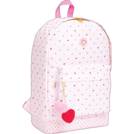 Foto ilustrativa Mochila de Costas Académie Corações Metalizados