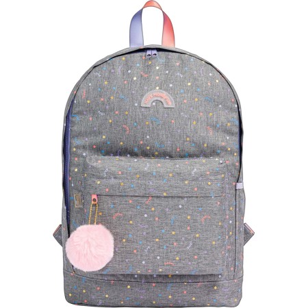 Foto ilustrativa Mochila de Costas Académie Dots Cinza