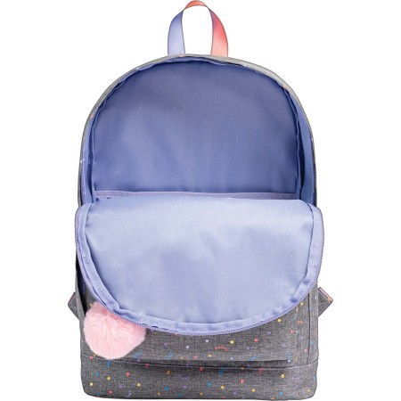 Foto ilustrativa Mochila de Costas Académie Dots Cinza