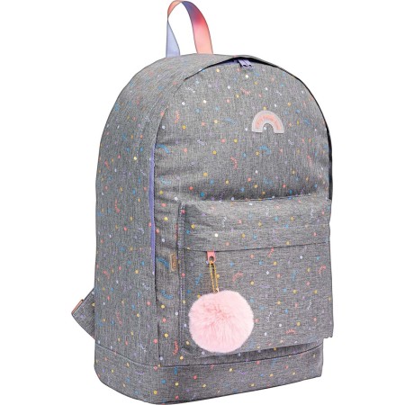 Foto ilustrativa Mochila de Costas Académie Dots Cinza