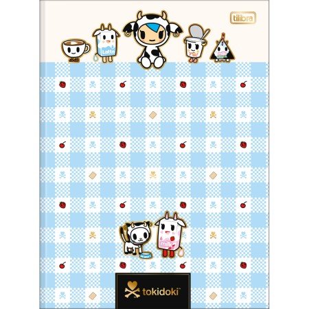Foto ilustrativa O Caderno Brochura Capa Dura Universitário Tokidoki Moofia 80 Folhas